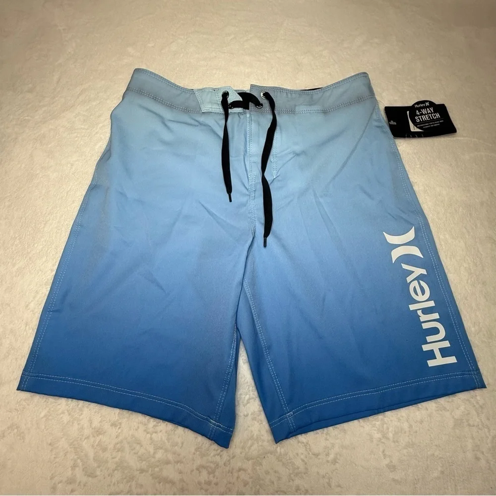 NWT Hurley Boys’ Gradient Blue Board Shorts